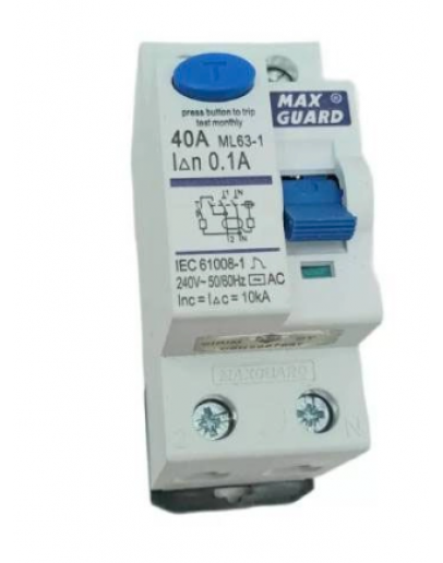 40A 2P 100mA ELCB [MAXGUARD]